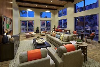 Resident lounge with kitchen, billiards, gaming & more